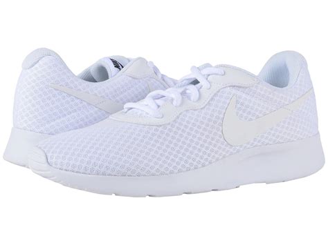 White Nike Mens Tanjun Sneaker 